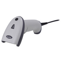 Проводной сканер штрих-кода MERTECH 2220 P2D USB, USB эмуляция RS232, white