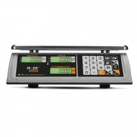 Торговые настольные весы M-ER 327 AC-15.2 "Ceed" LCD Белые